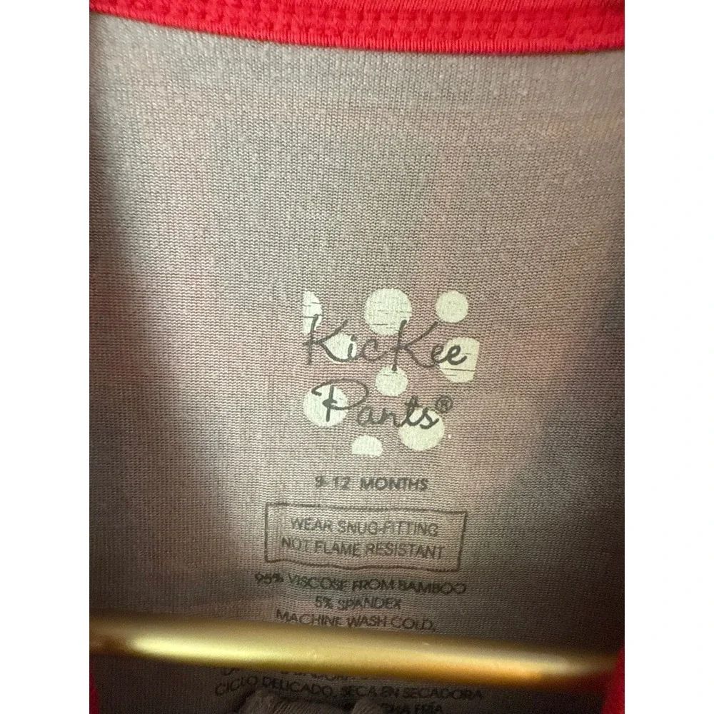KicKee Pants Fire Truck Dalmatian Bamboo Zipper Footless Sleeper 9-12 Months